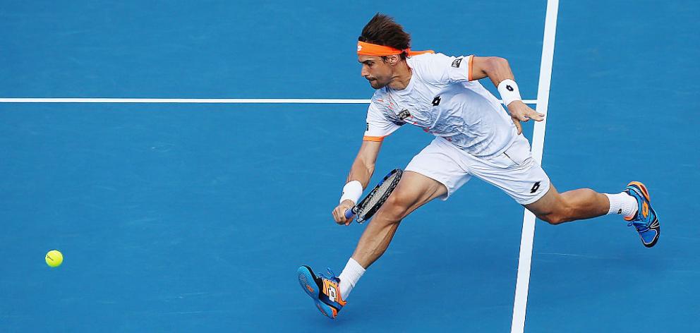 David Ferrer playing in Auckland in January 2016. Photo: Getty Images