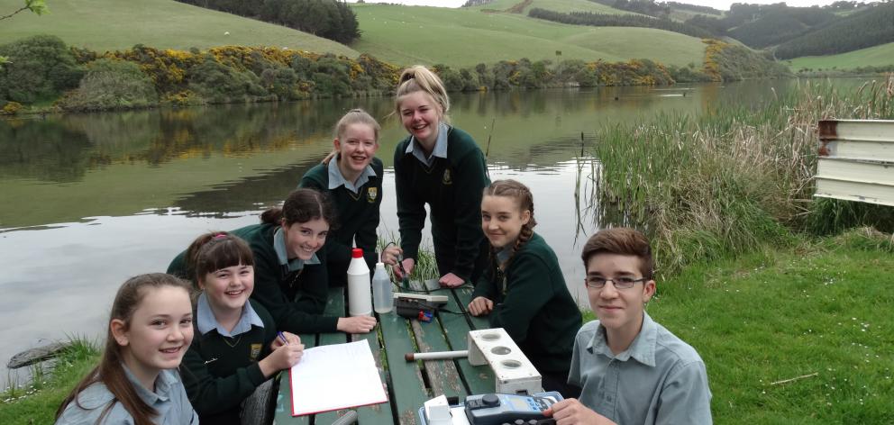 Three schools took part in scientific research into the water quality at Tomahawk Lagoon. Photo:...