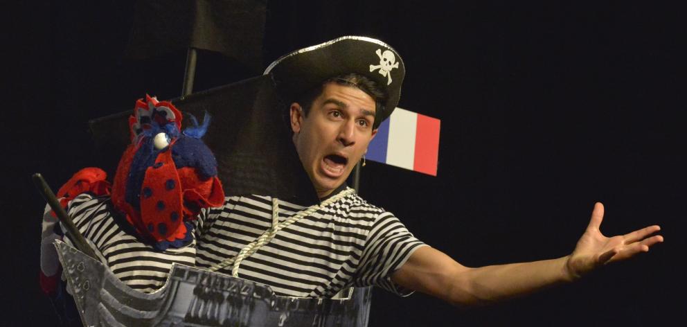 Actor Zak Enayat performs in the children’s pantomime Commander Claire and the Pirates of...