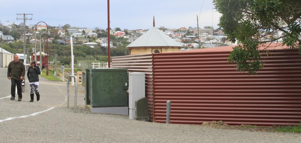Critics of the fencing erected at Oamaru's blue penguin underpass say it is much taller than required to corral penguins into their new tunnel under Waterfront Rd. Photo by Hamish MacLean.