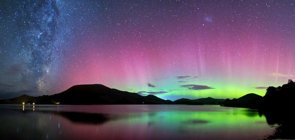 The Aurora Australis visible from Dunedin. The right street lighting is vital to make the city...