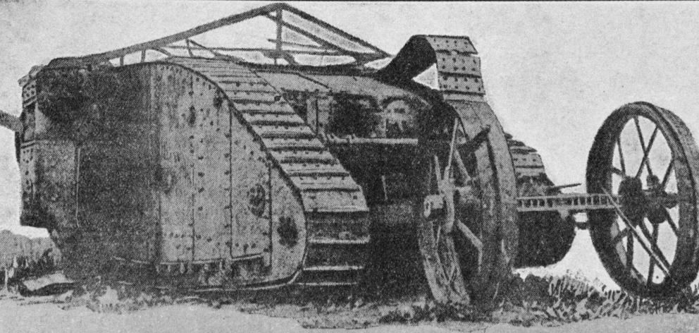 The first picture of a British tank, or Caterpillar tractor armoured car, used on the Western...
