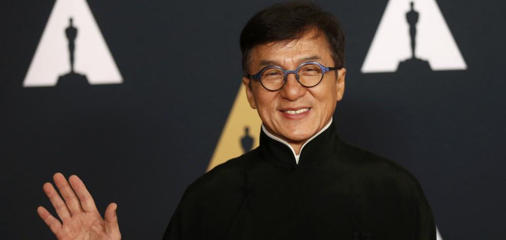 Actor Jackie Chan was awarded an honorary Oscar for his contributions to the film industry. Photo...