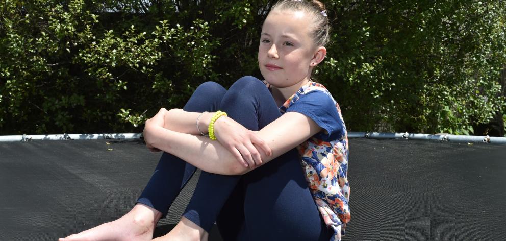 Jessica Stumbles (10), of Dunedin, has undergone one operation and faces two more after suffering...