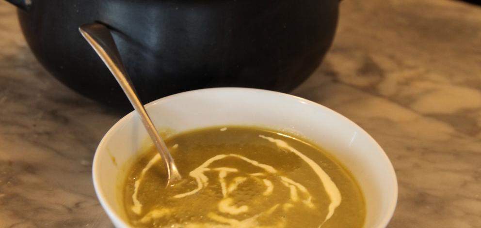 Jeanine Benson's Curry pea soup. Photo: Craig Baxter