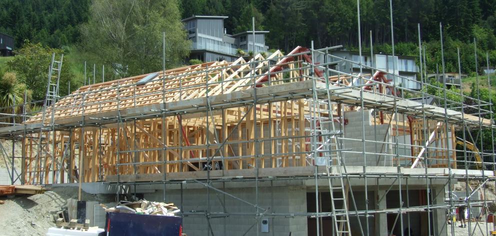 A residential build on Queenstown Hill. Photo: Guy Williams.