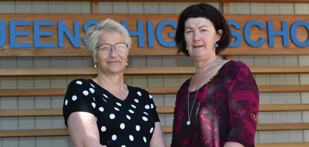 Queen's High School principal Di Carter (left) has announced her resignation. She will be...