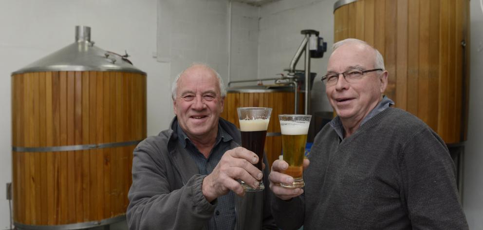 Dunedin’s loss is Central Otago’s gain. McDuffs Brewery owners Graham Jenkins (left) and Gavin...