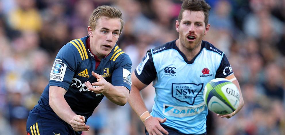 Hayden Parker in action during a Highlanders trial match against the Waratahs in Queenstown last...