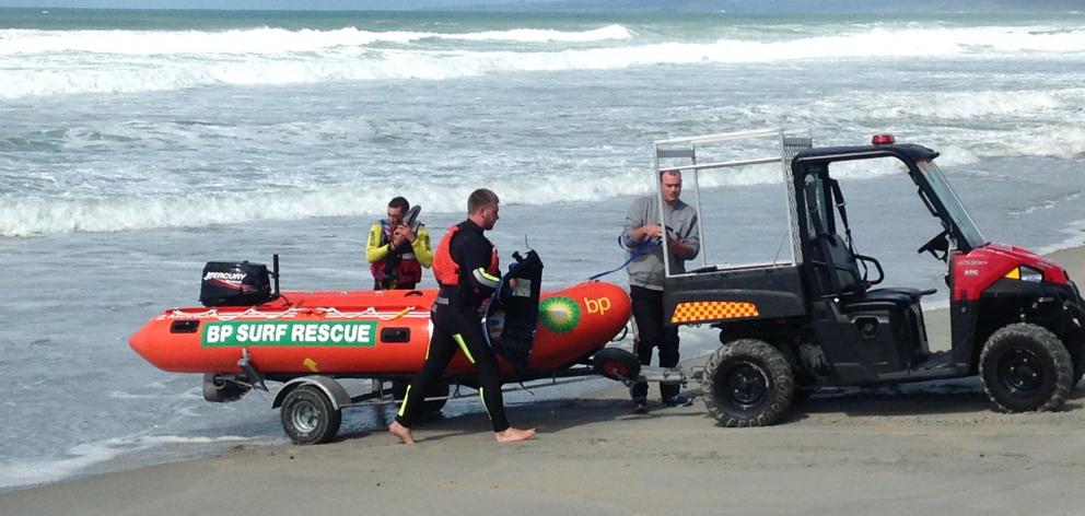 The conditions forced IRBs involved in the search to return to shore. Photo ODT