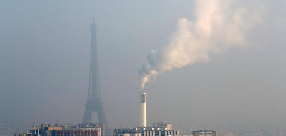 Pollution from vehicles in the City of Light often builds up into a greyish haze over the city and is becoming an increasing concern to local health authorities. Photo: Reuters Pollution from vehicles in the City of Light often builds up into a greyish haze over the city and is becoming an increasing concern to local health authorities. Photo: Reuters