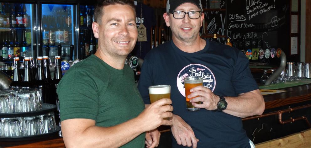 Queenstown Summer Beer Festival organisers Malcolm Blakey (left) and Chris Dickson. Photo: Tracey...