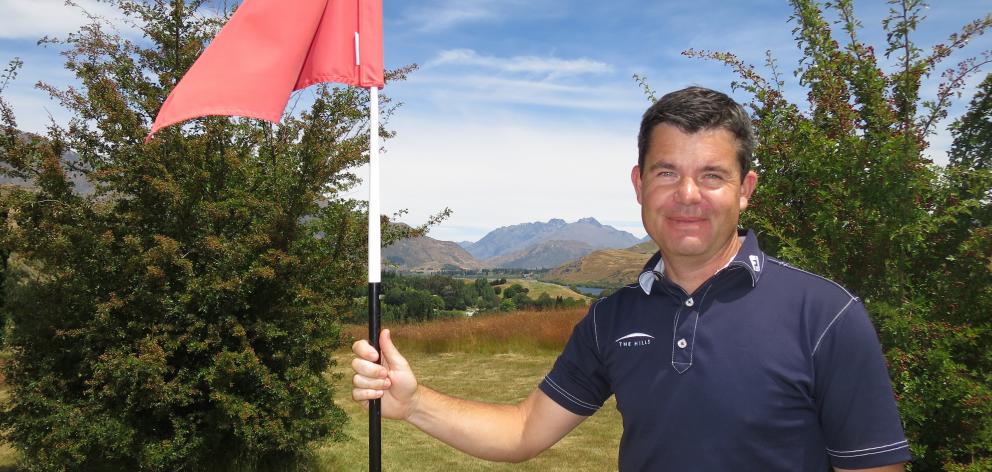The Hills general manager Brendan Allen on the site of a proposed nine-hole golf course near...