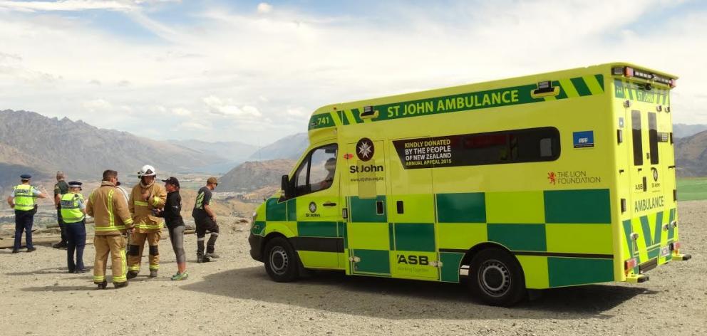 Emergency services work to locate the missing parapenter near Coronet Peak skifield. Photo:...