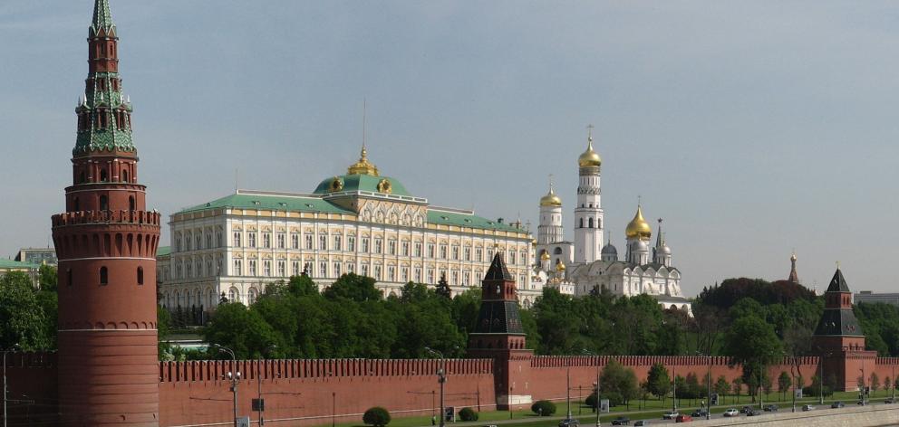 Panorama of Moscow Kremlin from Bolshoi Kamenny bridge. Photo: Wikimedia Commons.