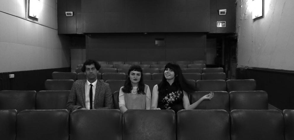 Multimedia Fringe Festival cinema event collaborators (from left) Ted Whitaker, Emily Berryman...