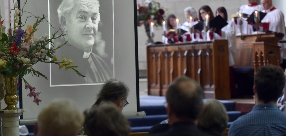 People fill the pews at a memorial service for the Ven Timothy Raphael at St Paul’s Cathedral in...