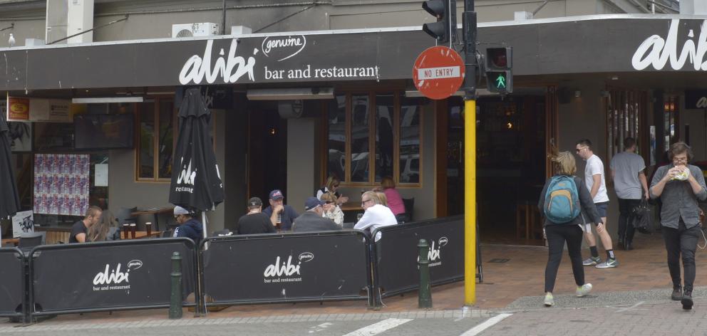 Alibi bar and restaurant in the Octagon  is due to close next month. Photo: Gerard O'Brien