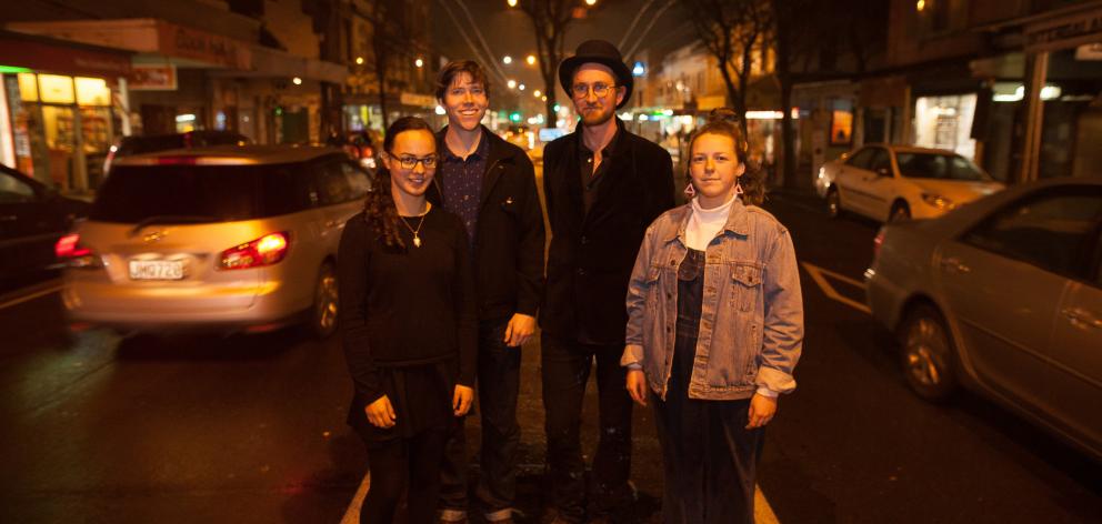 From left: Jacqui Nyman, Jeremy Desmond, Fraser Ross and Olivia Campion. Photo: Vanessa Rushton.
