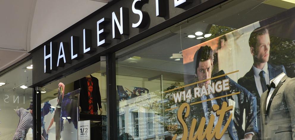 Hallensteins on George St in Dunedin. Photo: ODT.