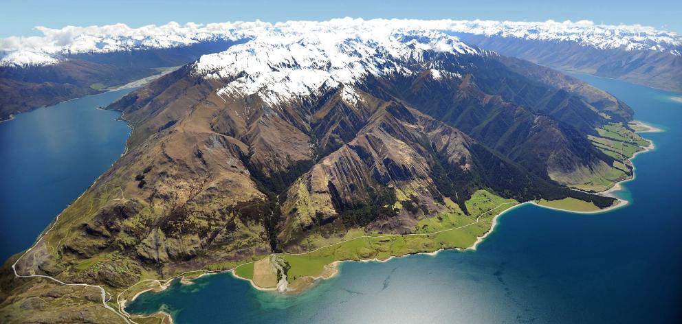 Hunter Valley Station, which borders Lake Hawea. Photo: Stephen Jaquiery.
