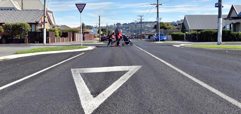 The Dunedin City Council says work has begun to fix the problematic Market/Tedder Sts intersection in South Dunedin. Photo by Peter McIntosh.