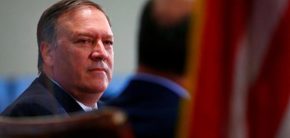 Central Intelligence Agency Director Mike Pompeo speaks at The Center for Strategic and International Studies in Washington. Photo: Reuters