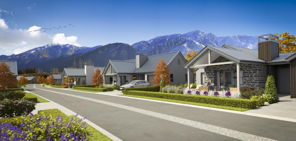 An artist's impression of the first stage of an Arrowtown retirement village complex. Work will start next month. Picture: Supplied