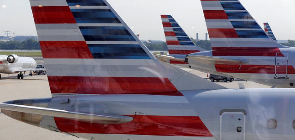 American Airlines said in a statement it was investigating the incident, which took place before the plane took off on a flight from San Francisco to Dallas. Photo: Reuters