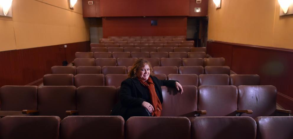 Actor and director Ellie Swann in what will soon become the New Athenaeum Theatre. Photo: Peter...