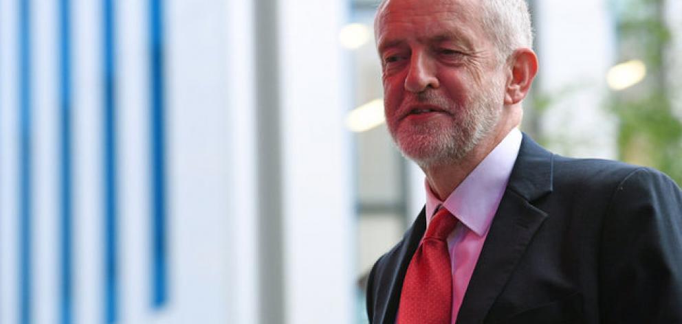 Corbyn set out a different approach to May, he was emphatic that he would leave the voting bloc with a deal. Photo: Reuters