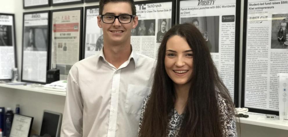 First Cut Ventures founding partner and manager Jack McQuire with Hannah Monigatti. Photo: NZ Herald