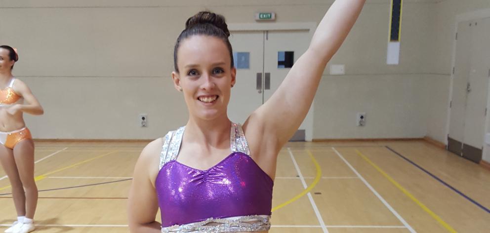 After requir­ing surgery on her ankle last year, Rebecca Fisher will repre­sent New Zealand at a world aerobics competition. PHOTO: SUPPLIED