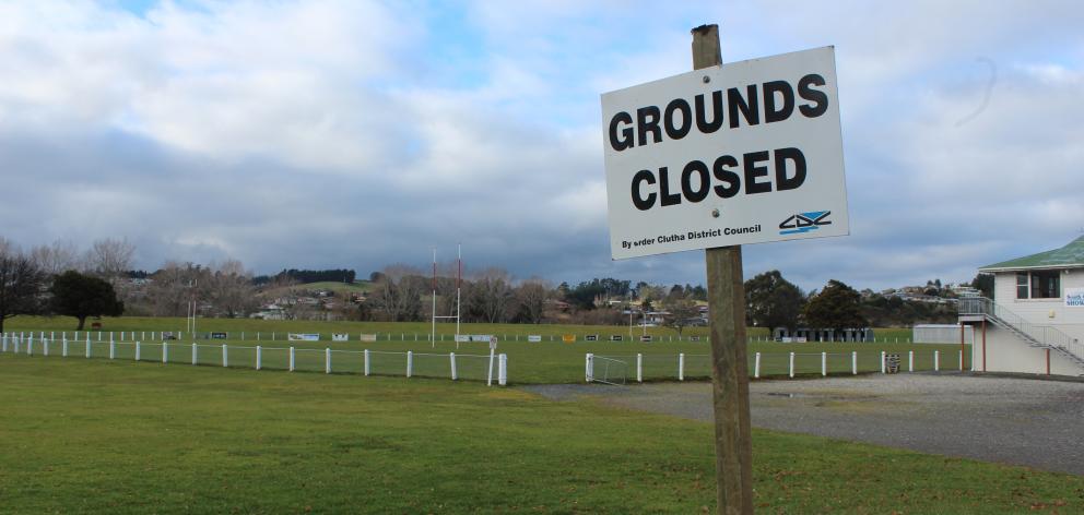 A decision to close the Kaitangata rugby grounds, as well as Balclutha and Milton fields, in the...