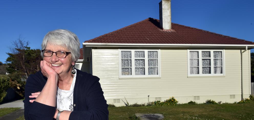 Foster carer Helen Gillam, of Port Chalmers, stands outside the home she has opened to 167 foster...