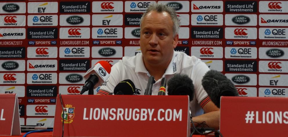 Head of strength and conditioning for the British and Irish Lions Paul Stridgeon spoke to press...