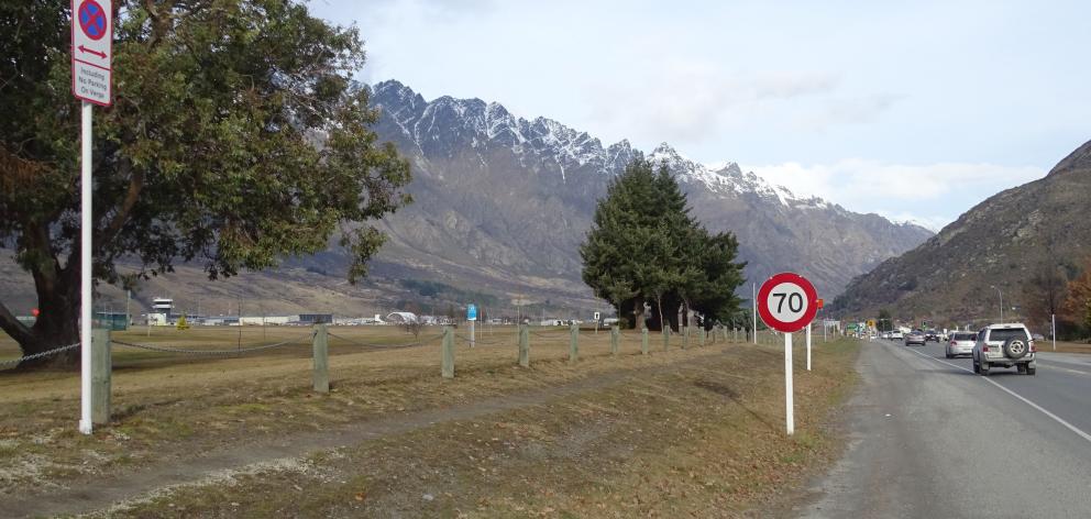 The road verge on State Highway 6 between Queenstown Airport and the BP roundabout is now free of...