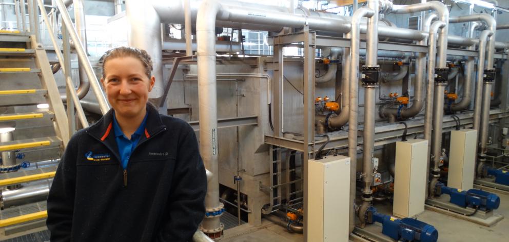 Dunedin water treatment technician Caitlin Robertson loves heading in to work each day at the city's Southern Water Treatment Plant. PHOTO: BRENDA HARWOOD.