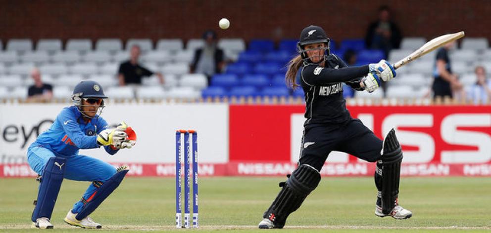 New Zealand's Amelia Kerr in action against India at the World Cup. Photo: Action Images via Reuters