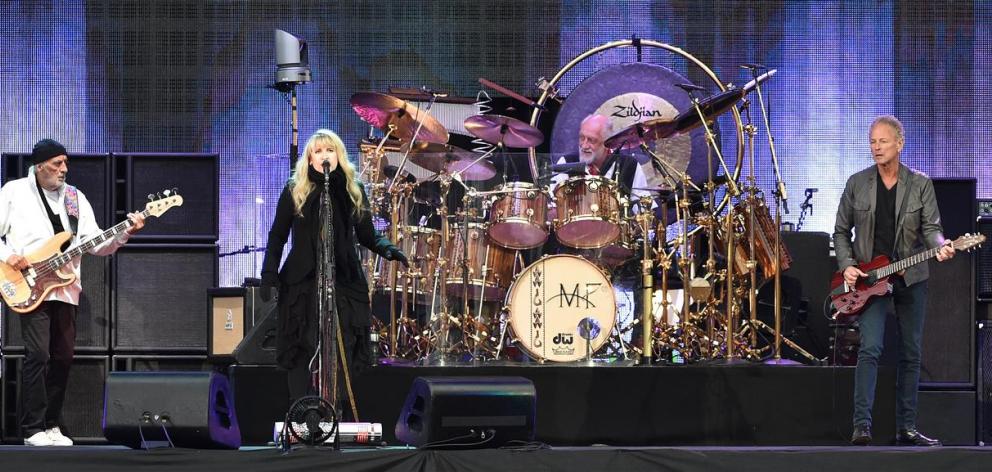 Fleetwood Mac members (from left) John McVie, Stevie Nicks, Mick Fleetwood and Lindsey Buckingham...