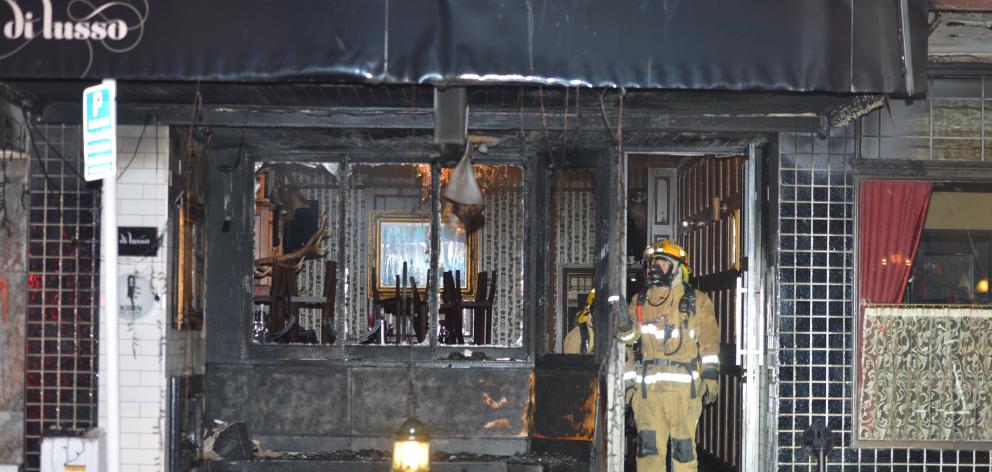 Di Lusso bar on Stuart St has been closed since an arson attack on November 30 last year. Photo:...
