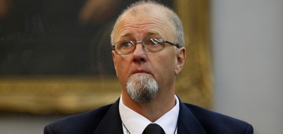 Mark Lundy in the dock. Photo NZ Herald.