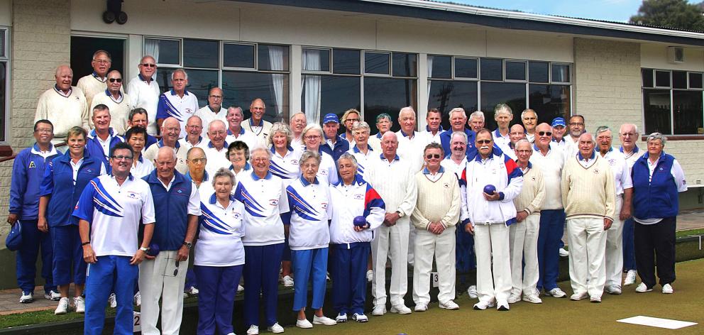 A centennial photo of the Andersons Bay Bowling Club. Photo: Terry Maguire