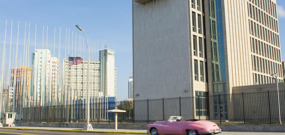 The U.S Embassy in Havana, Cuba which reopened for the first time since 1961 last year. Photo:Getty Images 