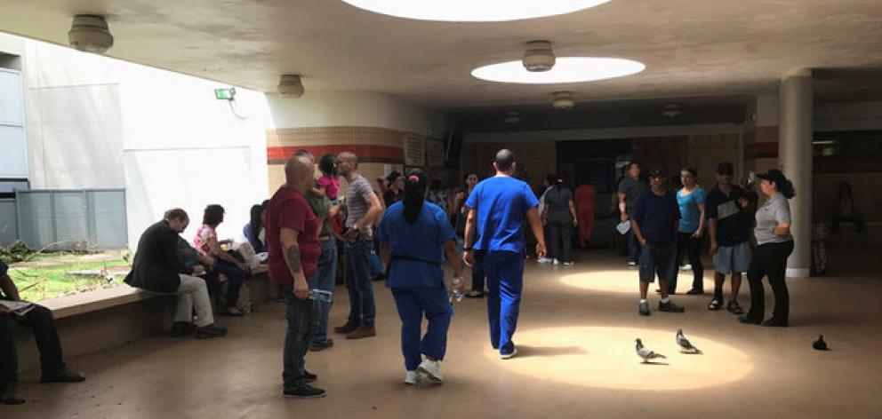 Nurses and patients are seen at the Medical Center, in San Juan. Photo: Reuters