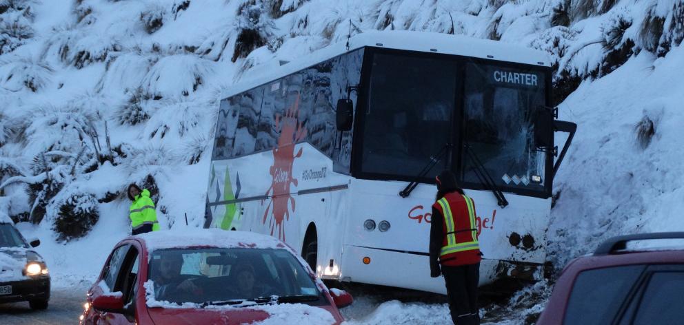 Queenstown tourism company Go Orange said weather conditions prevented the recovery of the bus...