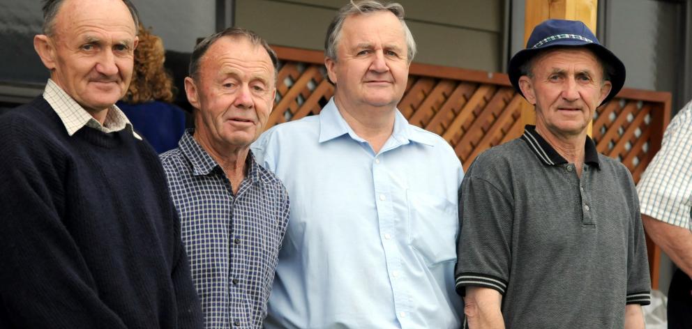 Dennis brothers - Ray, Joe, Martin, Tony Dennis. Photo: ODT