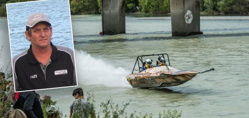 Duayne Insley (inset) of Glenorchy was killed in a jet boat accident on the Waimakariri River at...