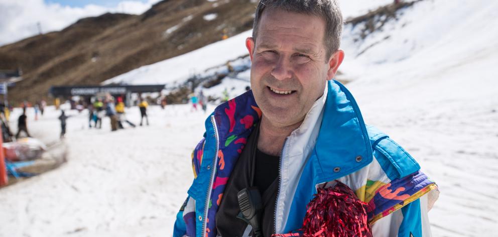 Coronet Peak ski area manager Nigel Kerr pictured on the skifield yesterday, the final day of its...