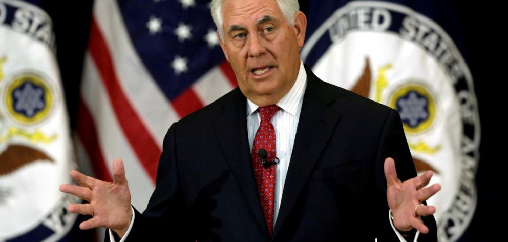 US Secretary of State Rex Tillerson will visit New Zealand next week. Photo Reuters